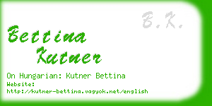 bettina kutner business card